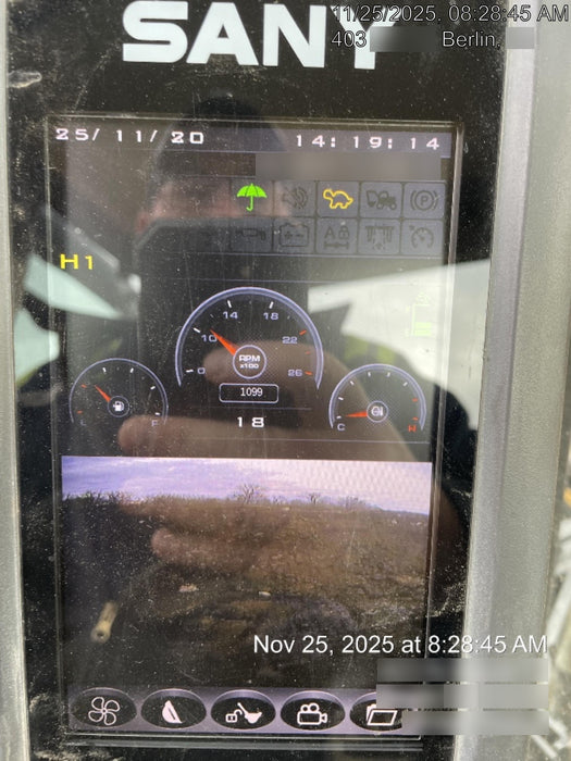 2020 Sany SY155U Rubber Tracks, Front Blade