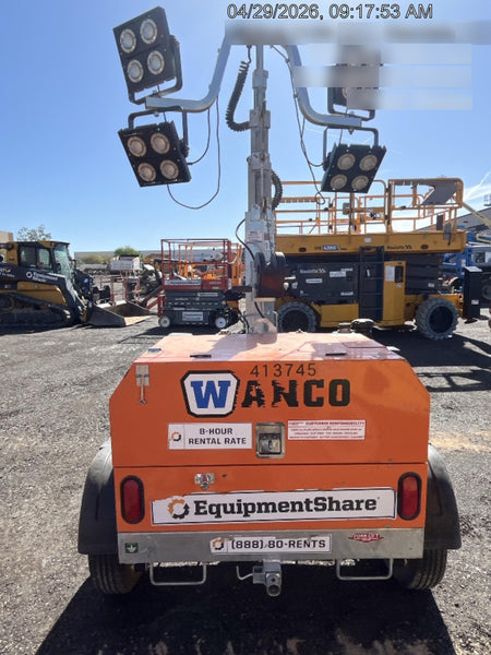 2024 Wanco WLTT-4MM4K Diesel, Deep Sea Controller, Shore Power Plug, Auto Start, (4) 350W LED Floodlights, 4kW Generator, 60 Gal Fuel Tank, 2" Ball, T3