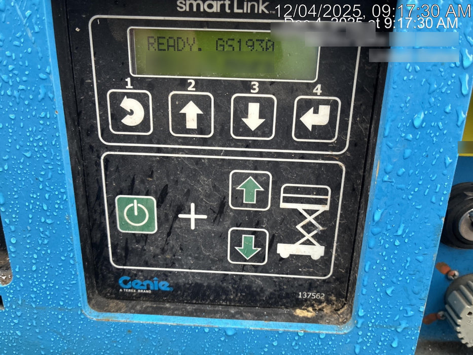 2020 Genie GS-1930 Fixed rails with chain entry gate - Pre A92.20, 800W Inverter