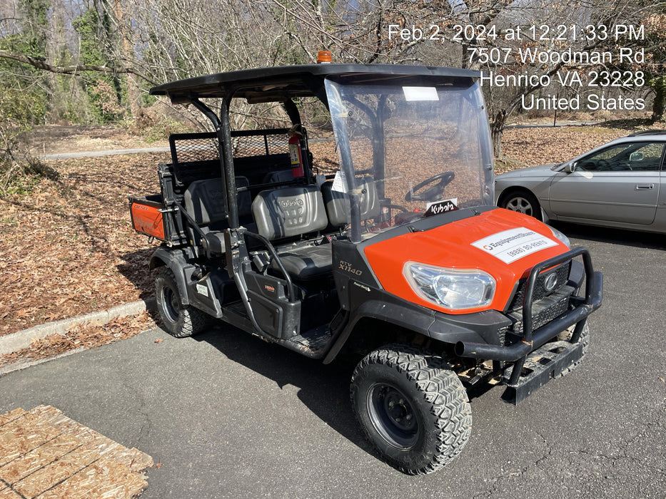 2021 Kubota RTV-X1140W-H Plastic Canopy, Windshield Acrylic Clear, LED Strobe Light, Wire Harness Kit, Back up Alarm