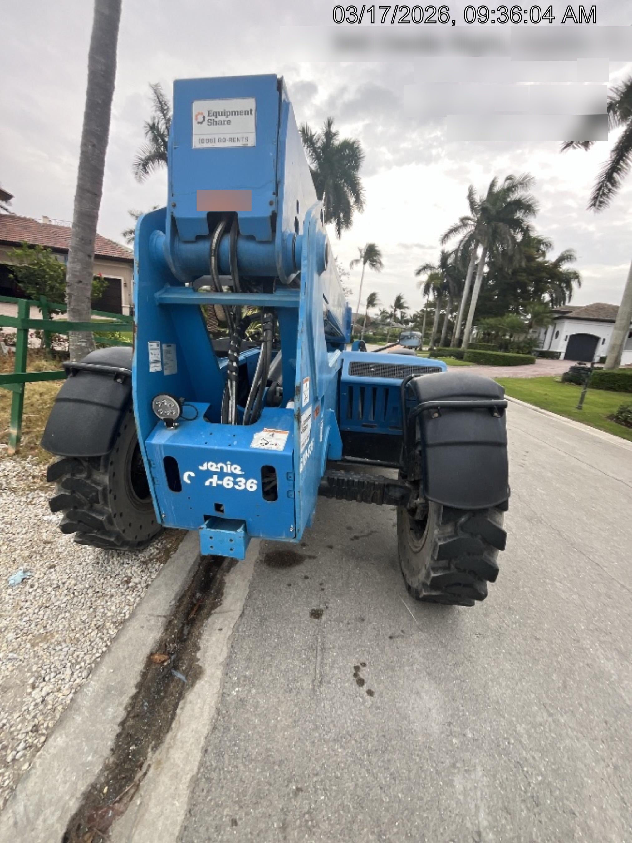 2020 Genie GTH-636 Canopy, Solid Tires, Work Lights, Beacon, Aux Hydraulics, Back up Alarm