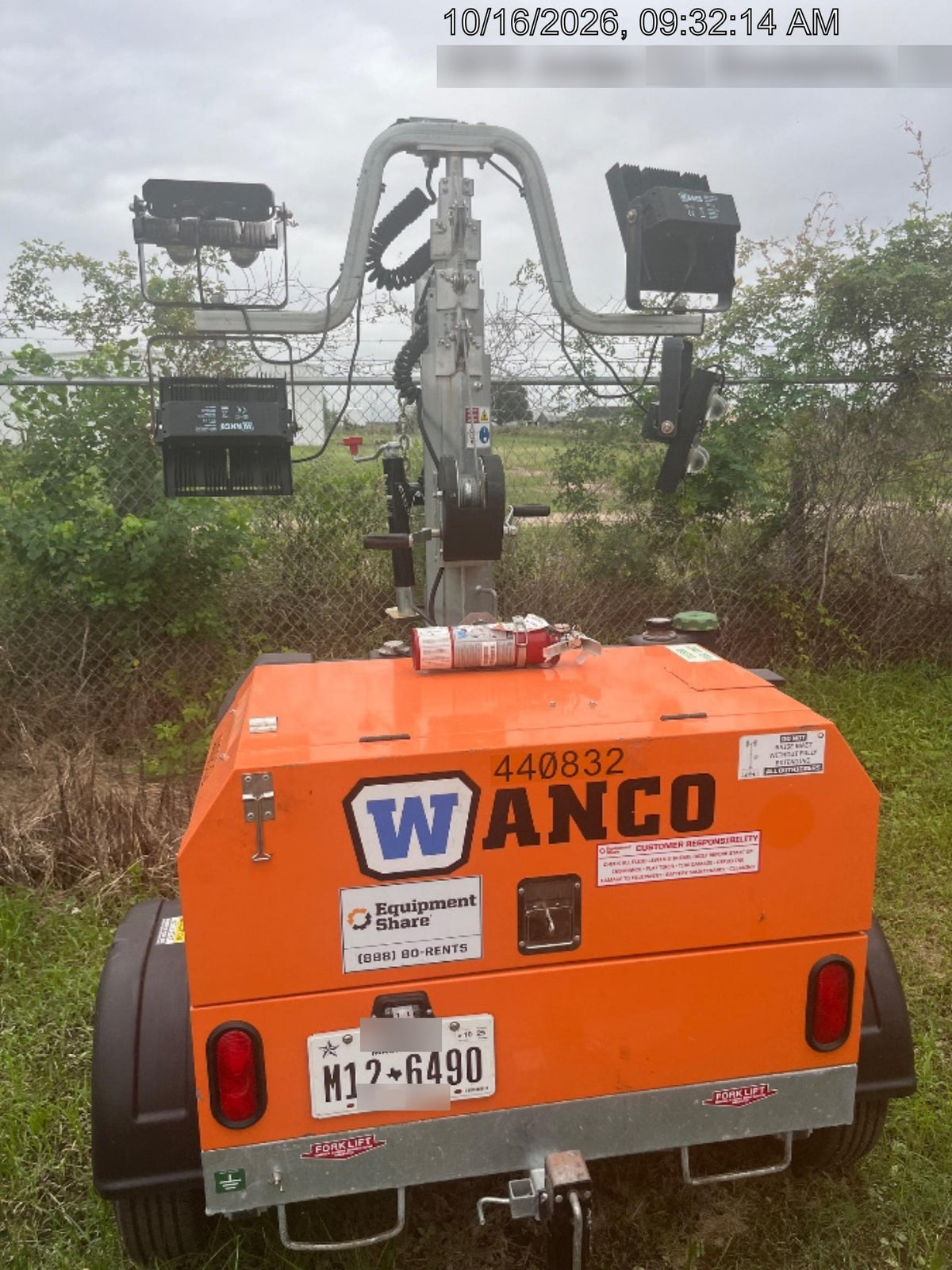 2024 Wanco WLTT-4MM4K Diesel, Deep Sea Controller, Shore Power Plug, Auto Start, (4) 350W LED Floodlights, 4kW Generator, 60 Gal Fuel Tank, 2" Ball, T3