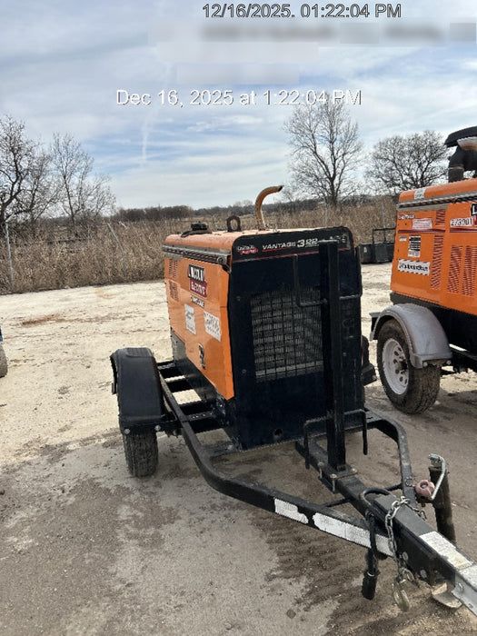 2021 Lincoln Electric Vantage 322 Vantage 322 Ready Pak 3 w/ Decals, ORANGE (includes trailer, cable rack, fender light kit) NO Telematics