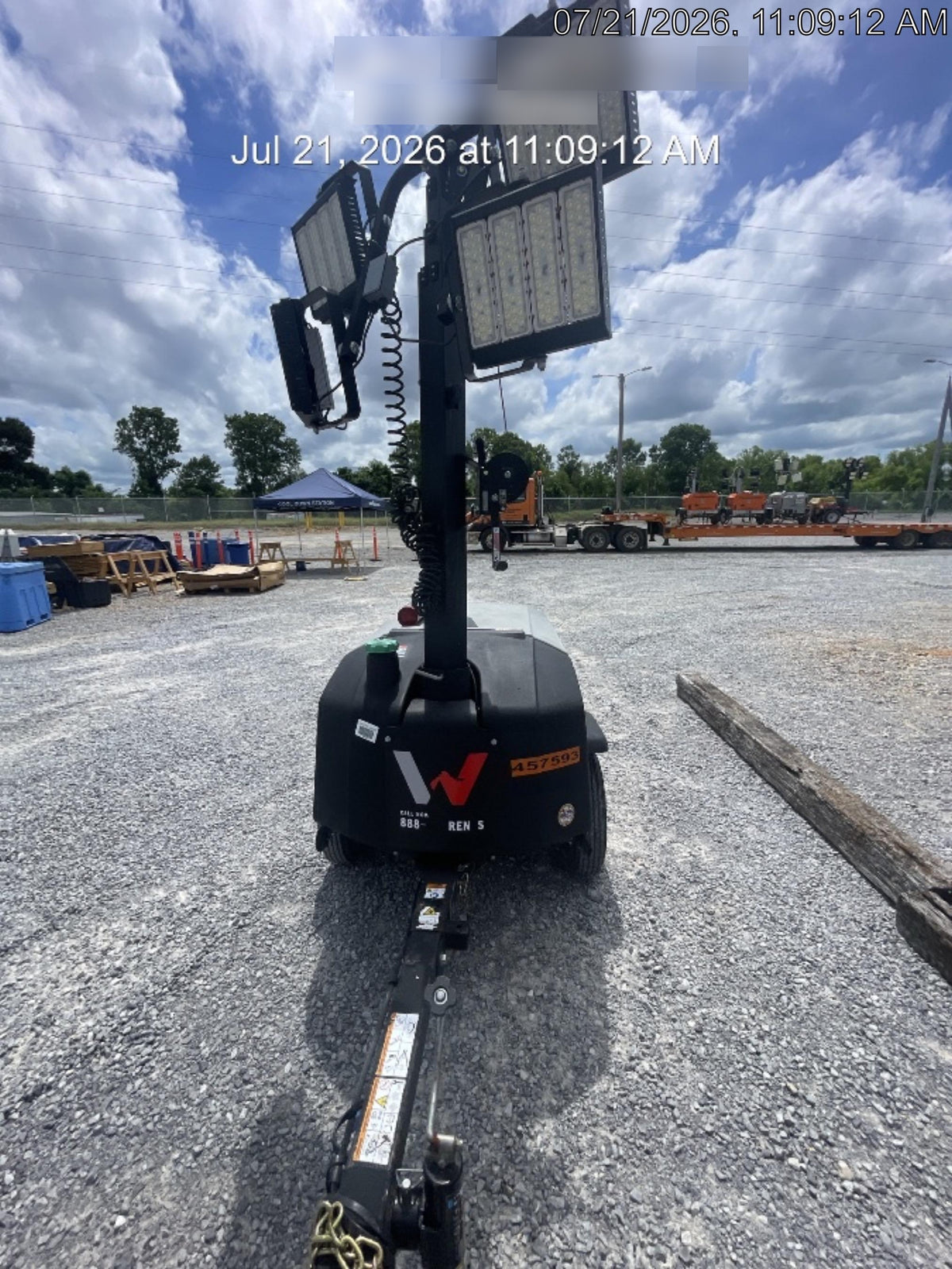 2024 Wacker Neuson LTT4 Diesel, Kohler KDW702, Deep Sea Controller, Auto Start, LED 320W, Bypass Outlet, T3