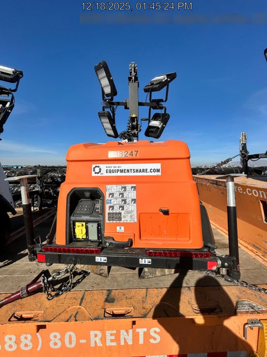 2024 Generac MLT2 Diesel, Flex Switch 120V Input, Powerzone Controller, 
(4) 320W LED Lights, 4kW Generator, 39.9 Gal Fuel Tank, 2" Ball, T3