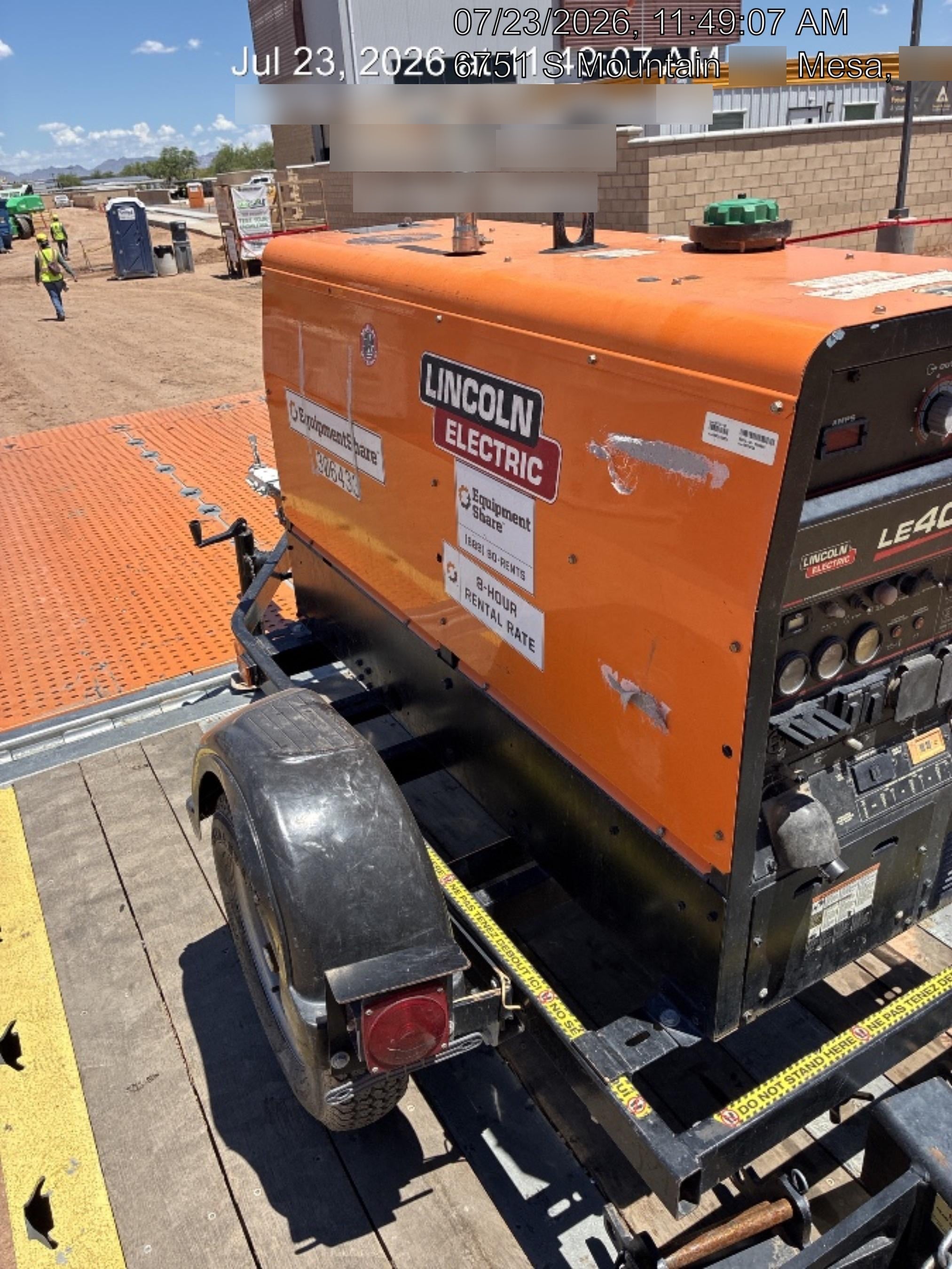 2023 Lincoln Electric LE400 Kubota V1505, Trlr, Cable Rack, Light Kit, ES Decals, T3
