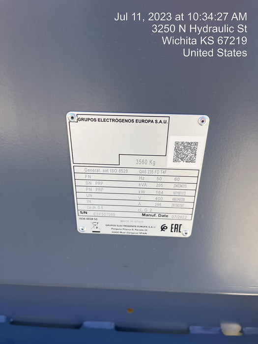 2023 ATLAS COPCO QAS 235