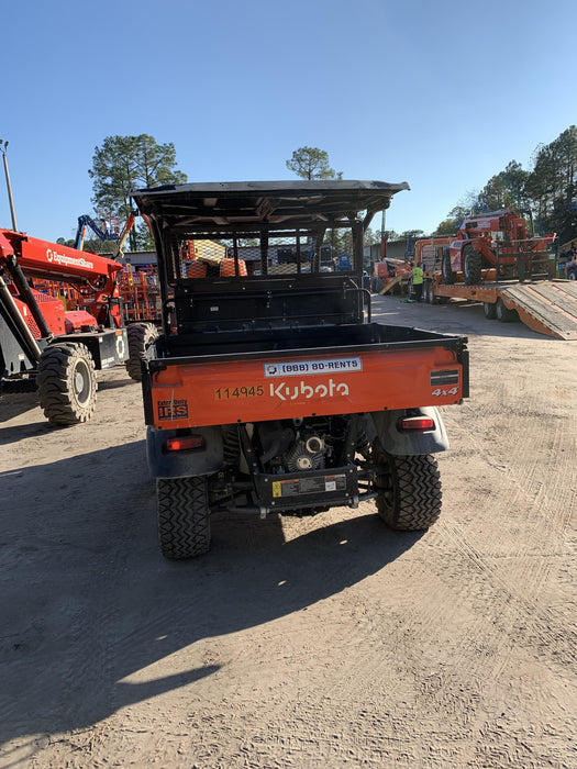 Kubota RTV-X1140W-H Kubota RTVX1140WH 4wd Utility Cart, LED Strobe, Windshield Tempered Glass, Plastic Canopy, Wire Harness Kit, Backup Alarm