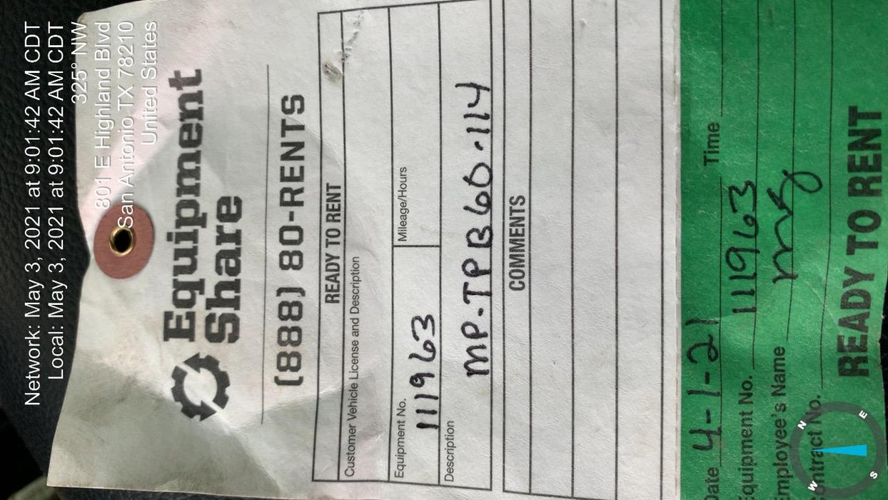 2020 MICHIGAN PNEUMATIC MP-TPB60-114