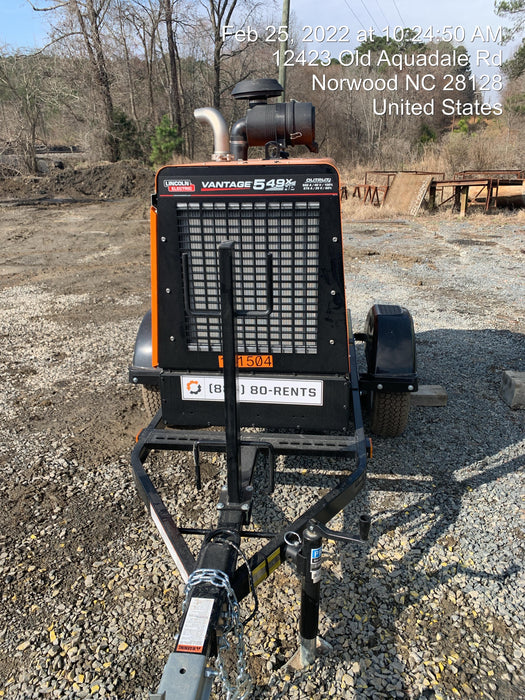 2021 Lincoln Electric Vantage 549X Ready Pak 3, ORANGE (includes trailer, cable rack, fender light kit)