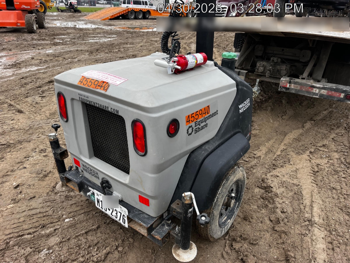 2024 Wacker Neuson LTT4 Diesel, Kohler KDW702, Deep Sea Controller, Auto Start, LED 320W, Bypass Outlet, T3