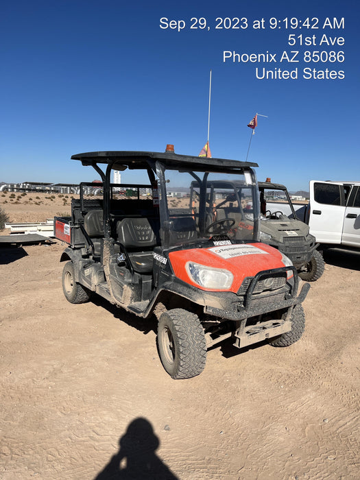 2022 Kubota RTV-X1140W-H Plastic Canopy, Windshield Acrylic Clear, LED Strobe Light, Wire Harness Kit, Back up Alarm