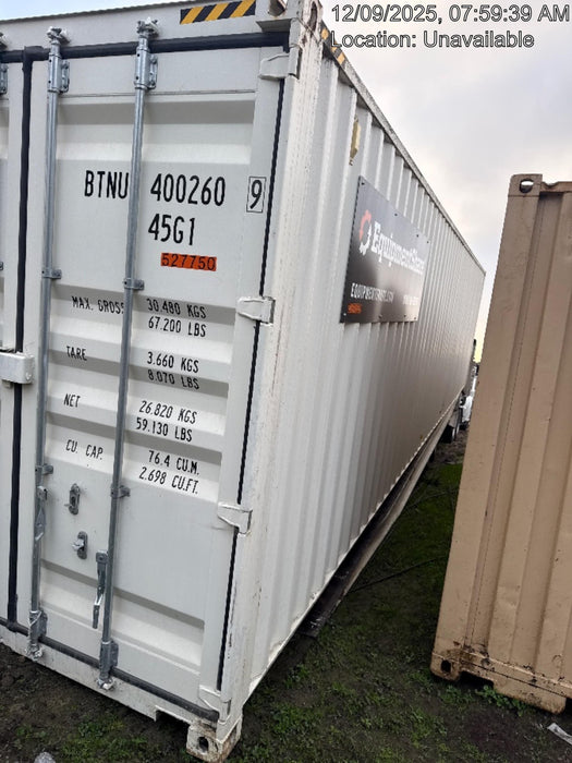 2025 CONEX Storage Container 8'x8'x40'