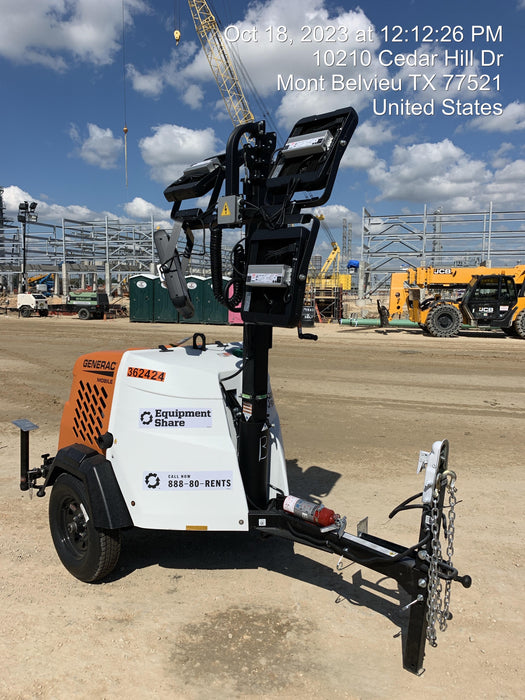 2023 Generac MLT2 Diesel, Flex Switch 120V Input, Powerzone Controller, 
(4) 320W LED Lights, 4kW Generator, 39.9 Gal Fuel Tank, 2" Ball, T3