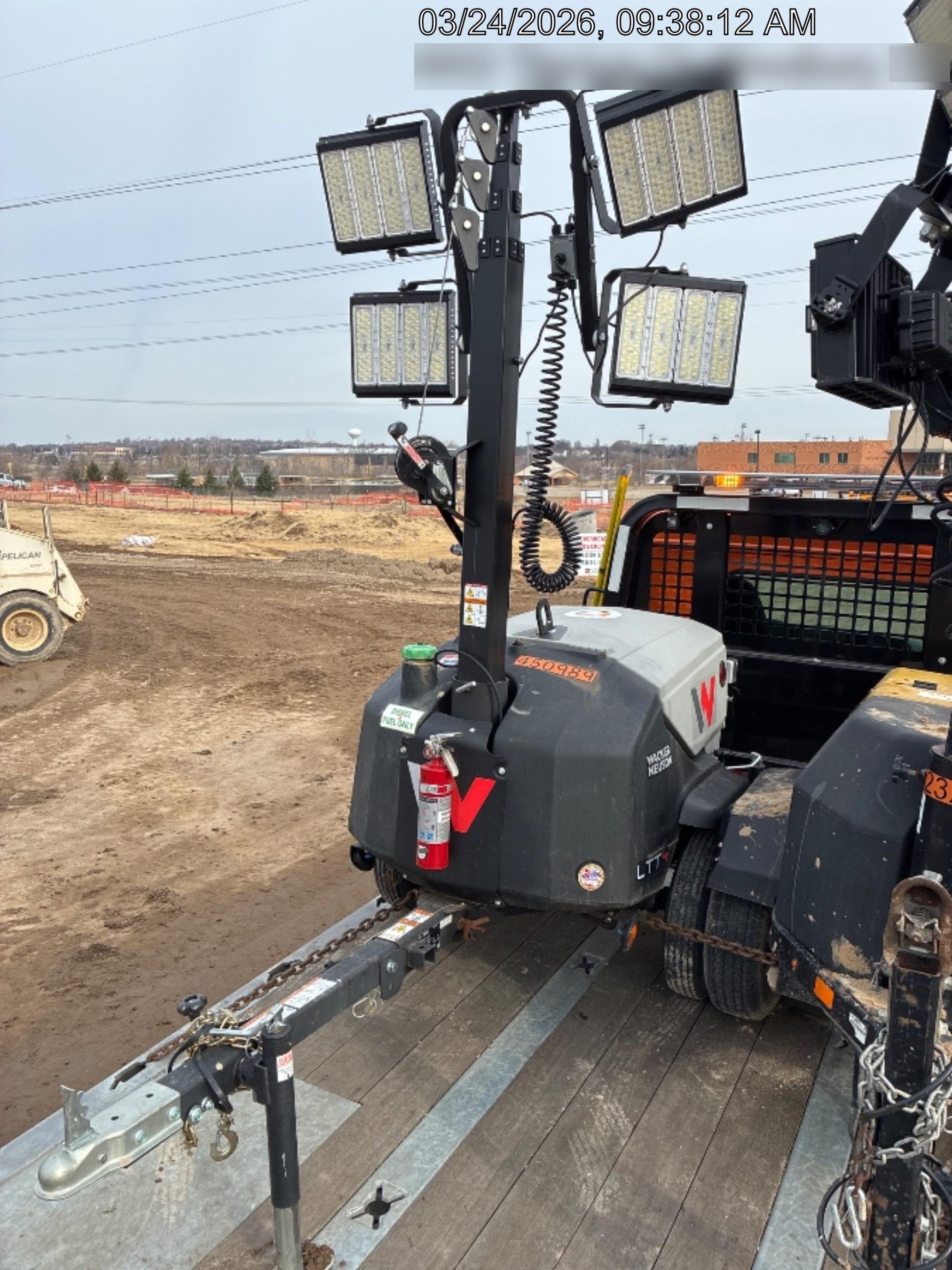 2024 Wacker Neuson LTT4 Diesel, Kohler KDW702, Deep Sea Controller, Auto Start, LED 320W, Bypass Outlet, T3