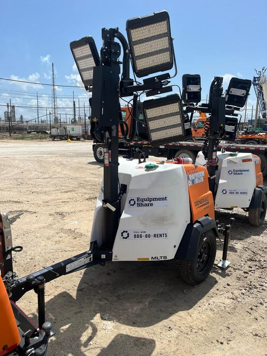 2025 Generac MLTS-4 Diesel, Mitsubishi L2E, 7.1 hp @1800 rpm, Flex Switch 120V Input, Powerzone Controller, (4) 320W LED Lights, 4kW Generator, 39.9 Gal Fuel Tank, 2" Ball, ES Decals