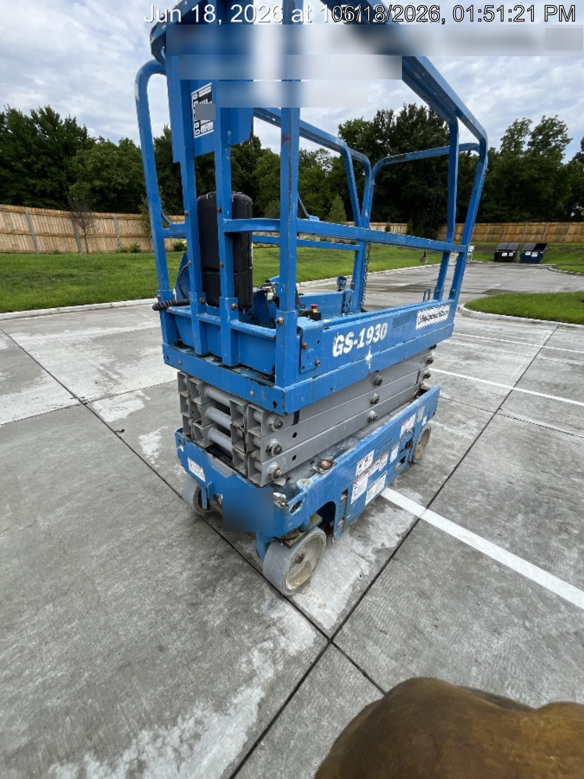 2019 Genie GS-1930 Fixed rails with chain Entry