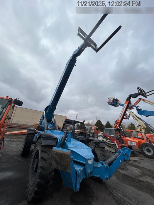 2018 Genie GTH-1056 Genie GTH-1056 w/Open ROPS, Solid Tires, Work Lights, 60" carriage/forks, cab mesh, beacon