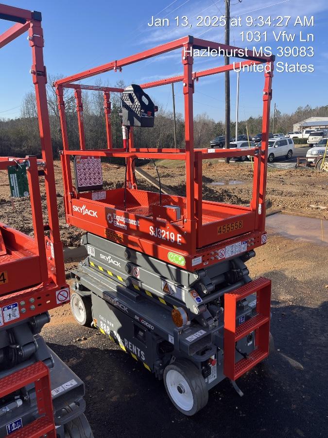 2024 Skyjack SJ3219 Electric Drive, Sld NM Tires, DBcns, RFRails, Power to Platform, T3 + Access Control