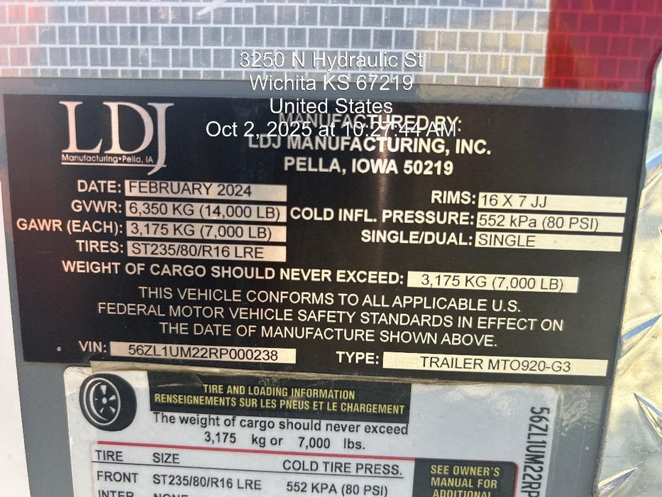 2024 THUNDER CREEK MTO920