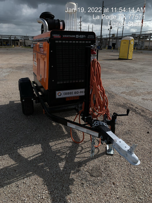 2021 Lincoln Electric Vantage 549X Ready Pak 3, ORANGE (includes trailer, cable rack, fender light kit)