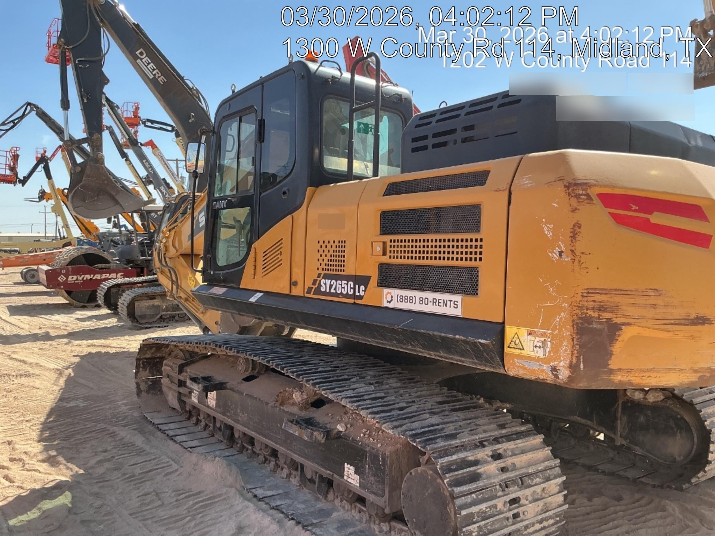 Sany SY265C SY265 Tier 4 - Cab, Hydraulic QC,  Buckets: 48" , Hydraulic Hammer 5,000lb impact class