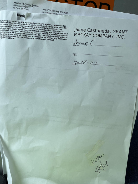 2021 MICHIGAN PNEUMATIC MP-133-ORANGE