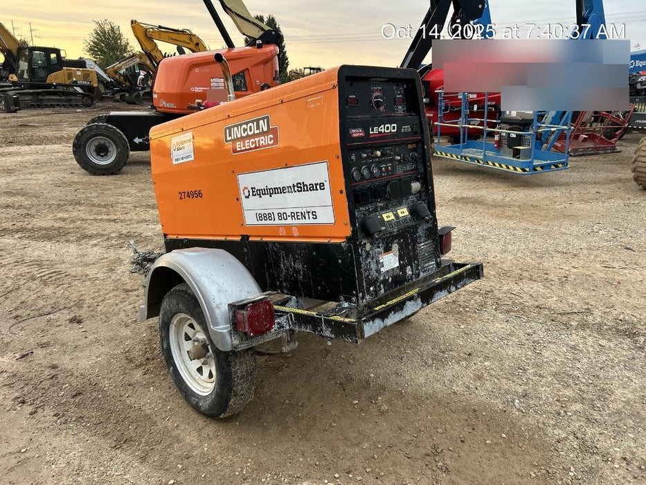 2022 Lincoln Electric LE400 Kubota V1505, Trlr, Cable Rack, Light Kit, ES Decals, T3