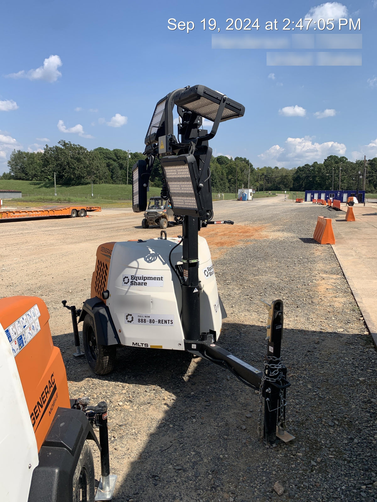 2023 Generac MLT2 Diesel, Flex Switch 120V Input, Powerzone Controller, (4) 320W LED Lights, 4kW Generator, 39.9 Gal Fuel Tank, 2" Ball, T3