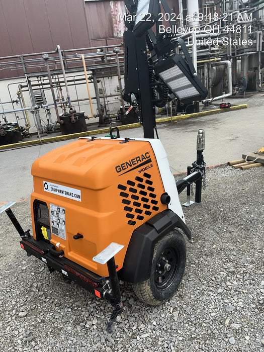 2023 Generac MLT2 Diesel, Flex Switch 120V Input, Powerzone Controller, 
(4) 320W LED Lights, 4kW Generator, 39.9 Gal Fuel Tank, 2" Ball, T3