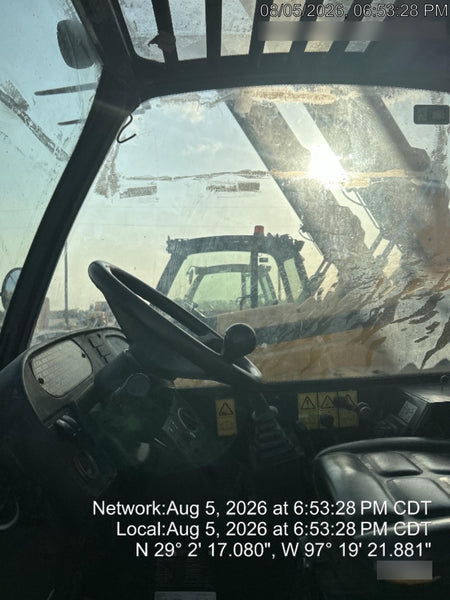 2019 JCB 510-56 74 HP w/CAB/HVAC, Beacon, Worklights, Aux Hydraulics, Solid Tires w/72" Carriage/60" Forks