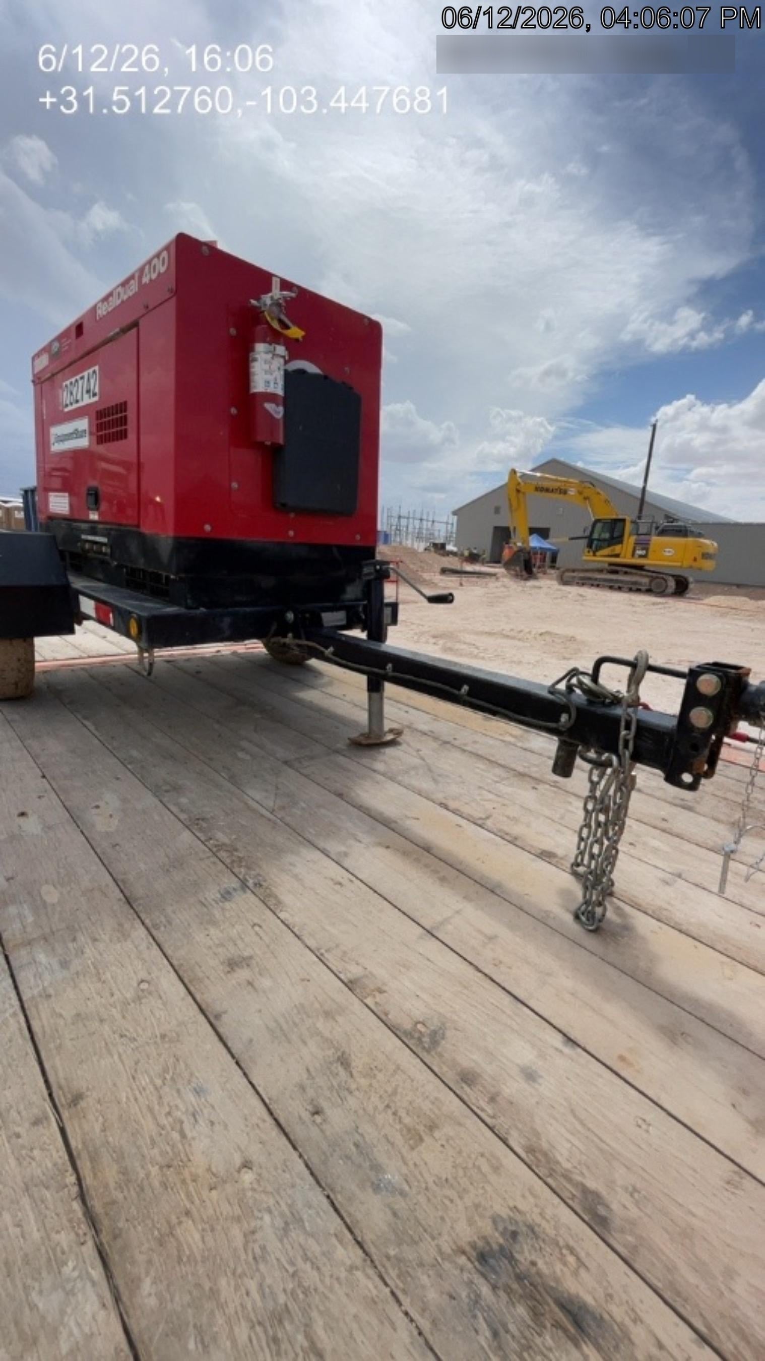 2022 Shindaiwa DGW400MDL Kubota D902 Engine, 23 HP, Dual Op Welder, Wire, Arc, Droop Stick, Tig, and CC Stick Functionality, Simulphase, 3 Phase and 1 Phase Gen Output, Single Axle NB Trlr, Slr Trckl Chrg 12V 12W, Fire Ext