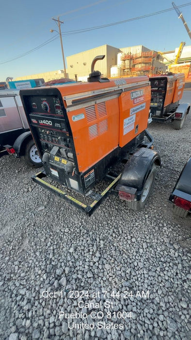 2023 Lincoln Electric LE400 Kubota V1505, Trlr, Cable Rack, Light Kit, ES Decals, T3