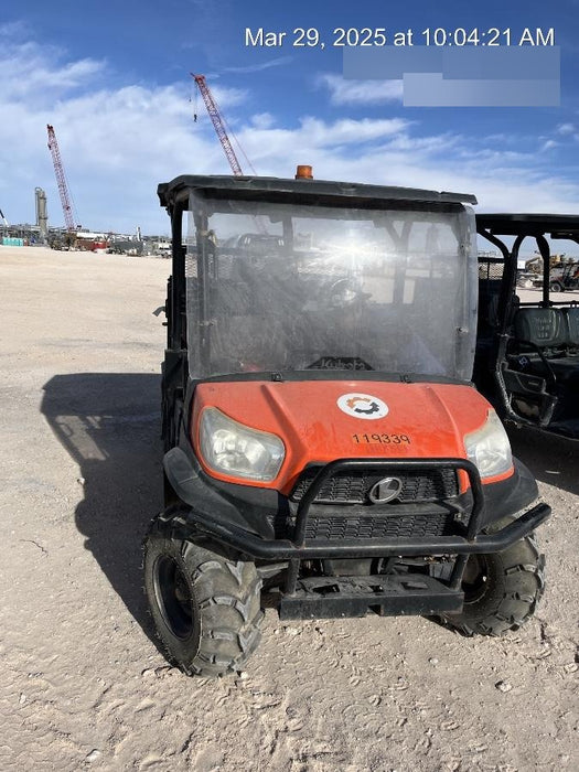Kubota RTV-X1140W-H Canopy, 4-Seater, Diesel, Windshield Acrylic Clear, LED Strobe, Backup Alarm