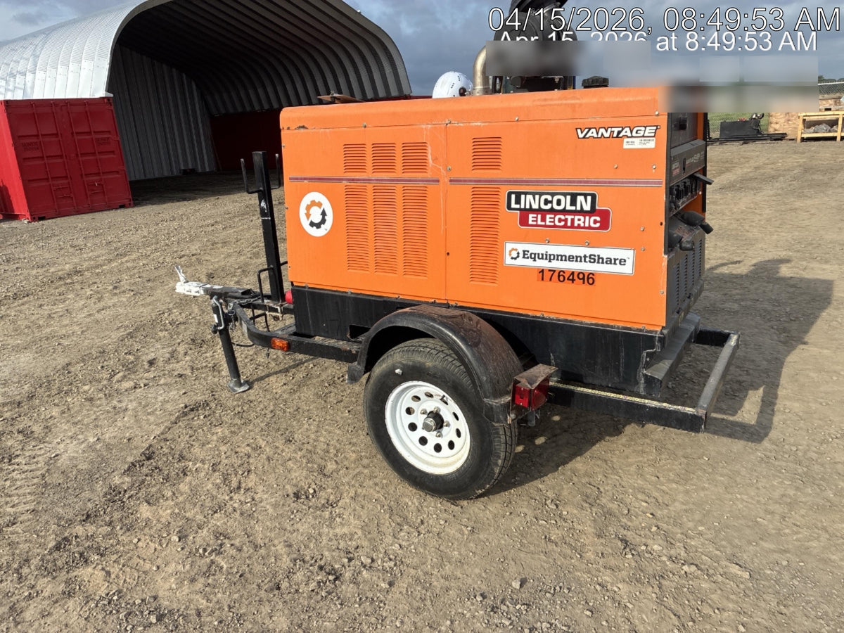 2021 Lincoln Electric Vantage 549X Ready Pak 3, ORANGE (includes trailer, cable rack, fender light kit)