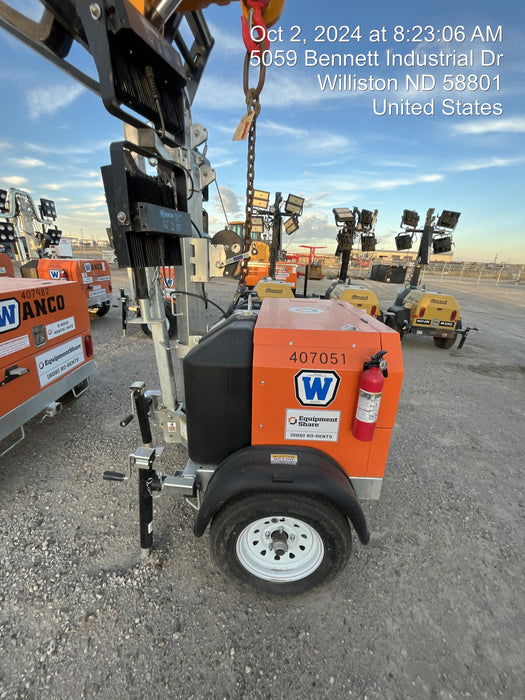 2024 Wanco WLTT-4MM4K Diesel, Deep Sea Controller, Shore Power Plug, Auto Start, (4) 350W LED Floodlights, 4kW Generator, 60 Gal Fuel Tank, 2" Ball, T3