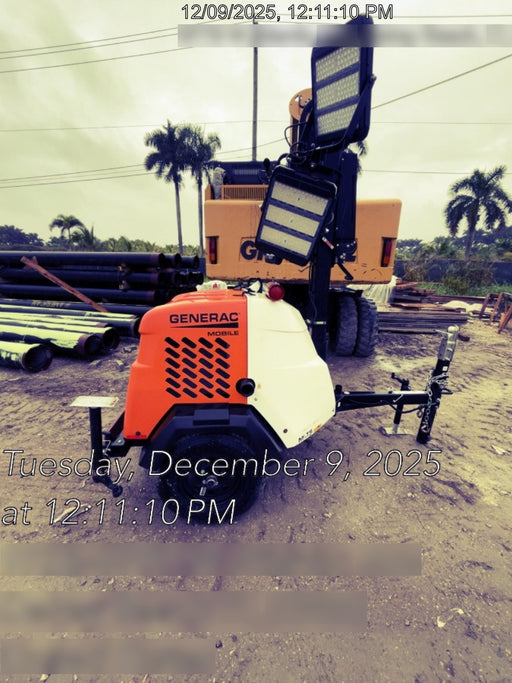 2025 Generac MLTS-4 Diesel, Mitsubishi L2E, 7.1 hp @1800 rpm, Flex Switch 120V Input, Powerzone Controller, (4) 320W LED Lights, 4kW Generator, 39.9 Gal Fuel Tank, 2" Ball, T3, ES Decals