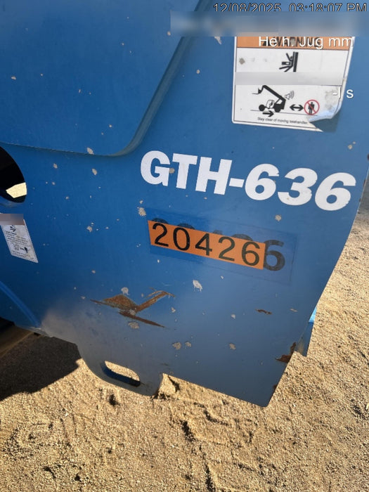 2018 Genie GTH-636 Genie GTH-636 w/Enclosed Cab w/HVAC, Work Lights, Solid Tires, Beacon, 48" Carriage and Forks