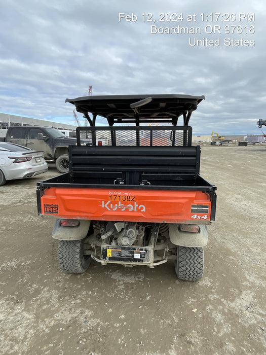 2022 Kubota RTV-X1140W-H Plastic Canopy, Windshield Acrylic Clear, LED Strobe Light, Wire Harness Kit, Back up Alarm