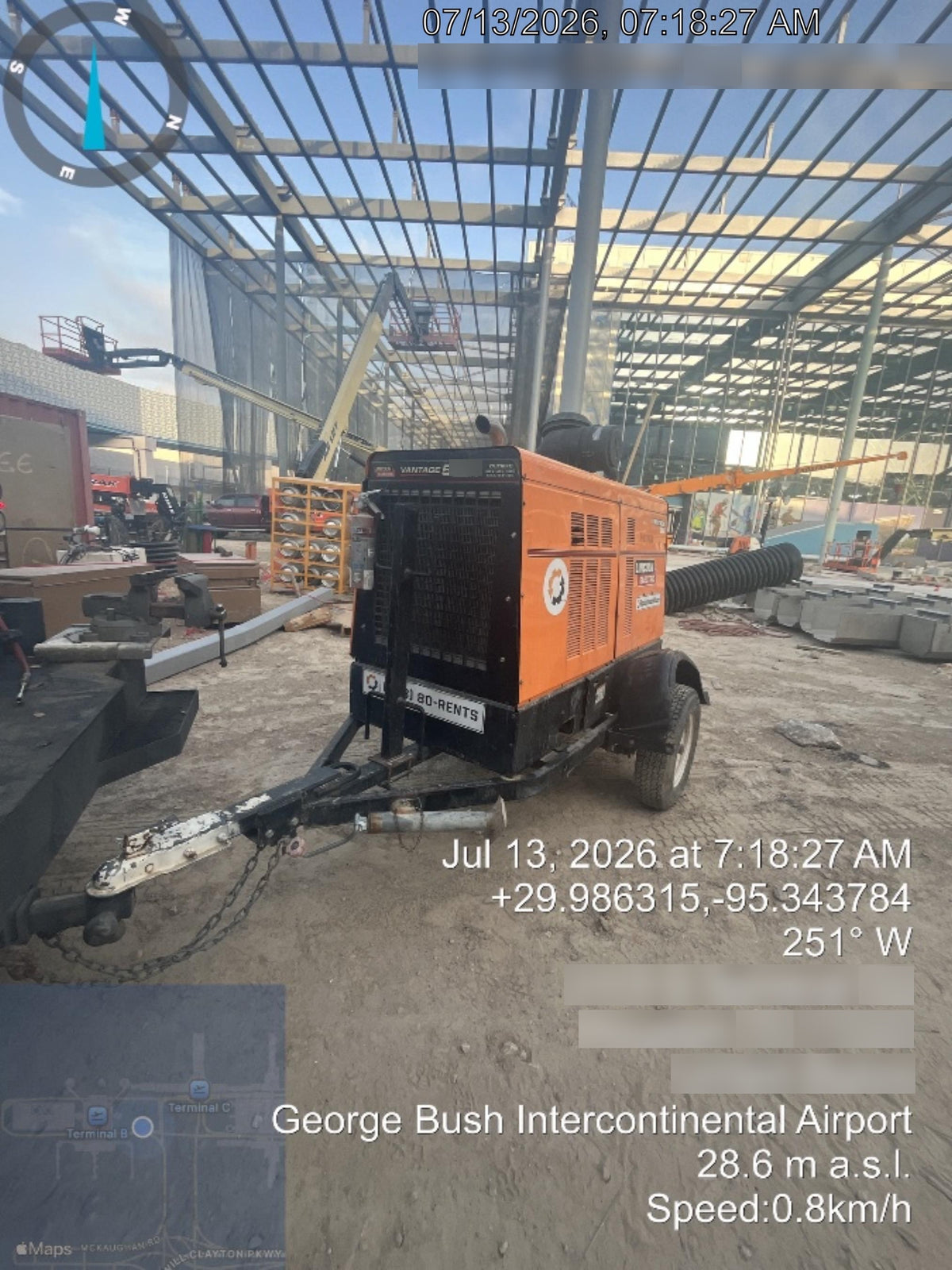 2021 Lincoln Electric Vantage 549X Ready Pak 3, ORANGE (includes trailer, cable rack, fender light kit)