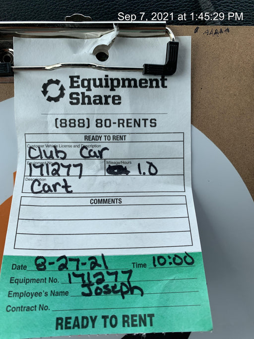 2021 Club Car CA1700D Canopy, Diesel, 4 Passenger