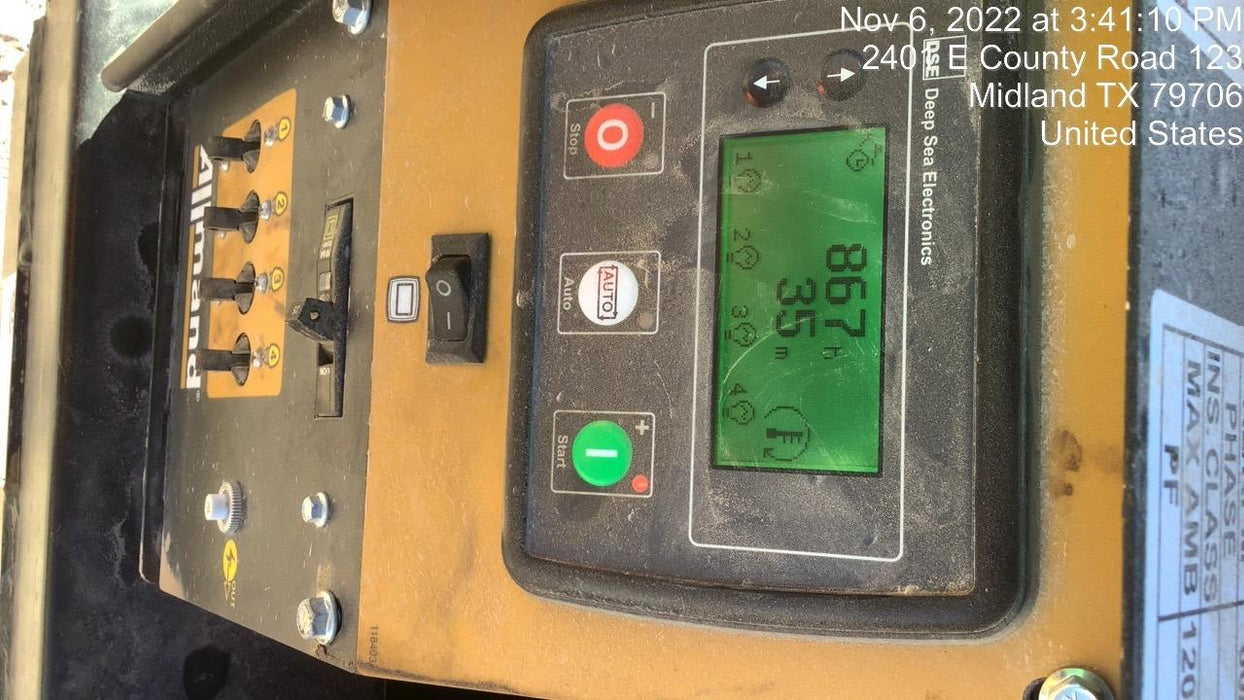 2022 Allmand NLV3GR (4) LED Light Fixture 350W, 23' Vertical Mast, 3kW Prime, Towable, ES Decals, T3