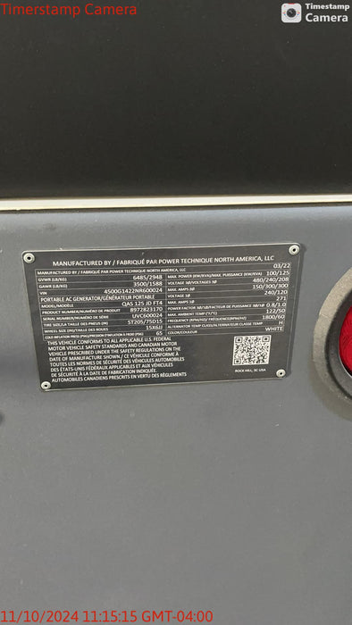 2022 ATLAS COPCO QAS 125