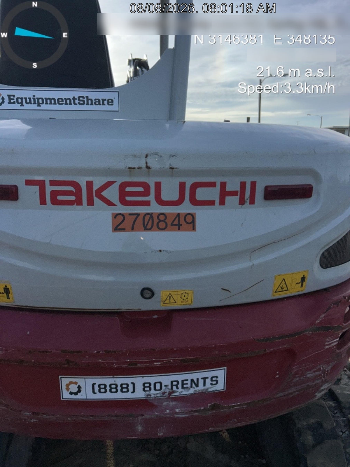 2022 TAKEUCHI TB250-2R