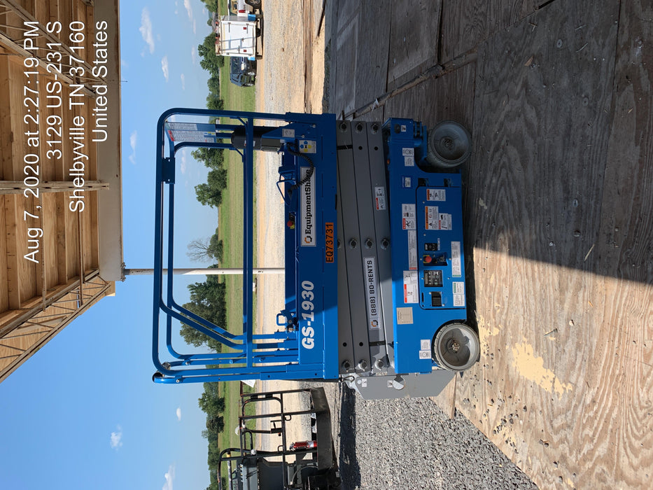 2020 Genie GS-1930 Fixed rails with chain entry gate - Pre A92.20