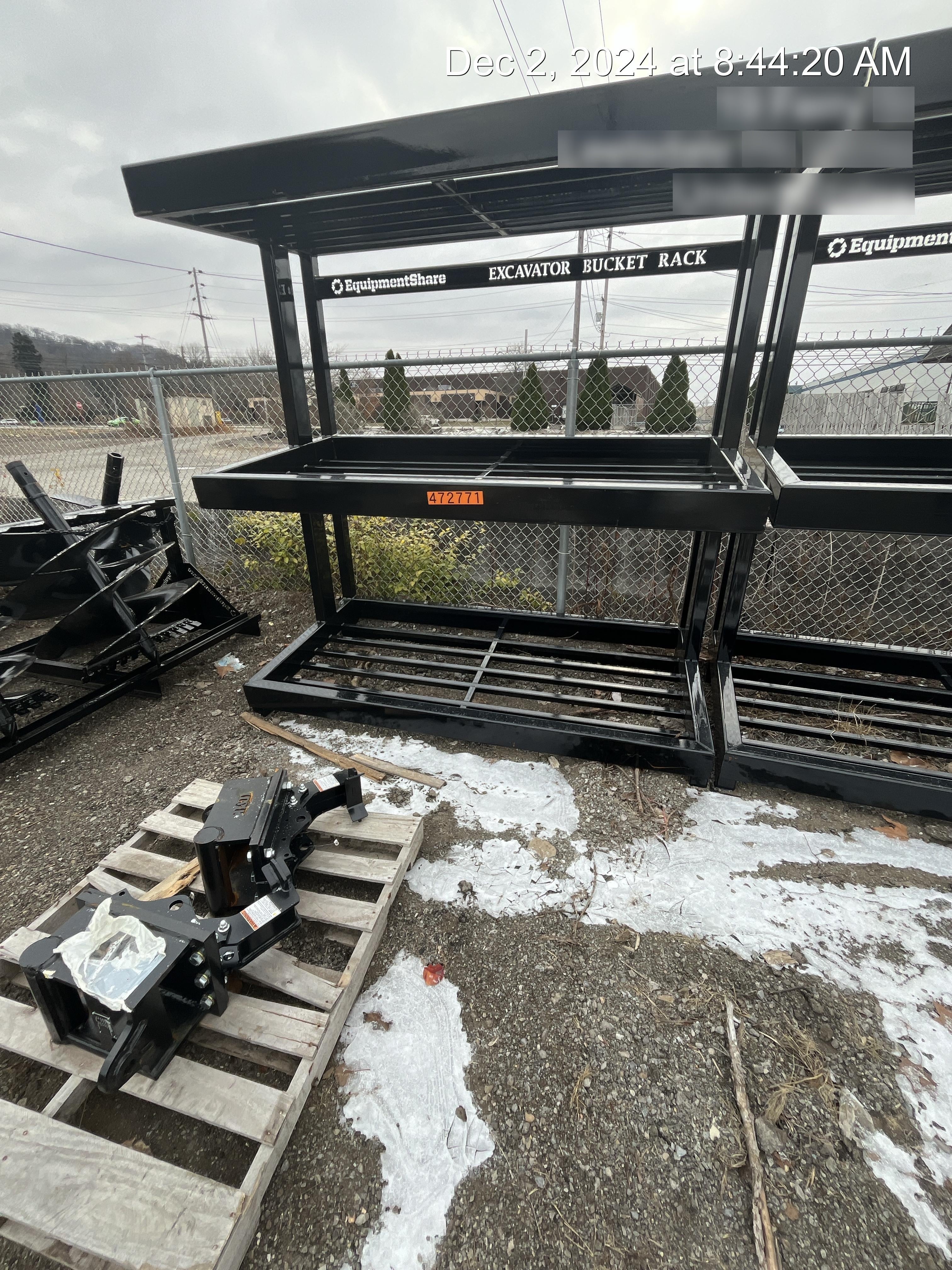 2024 FLUID POWER SUPPORT Excavator Bucket Rack