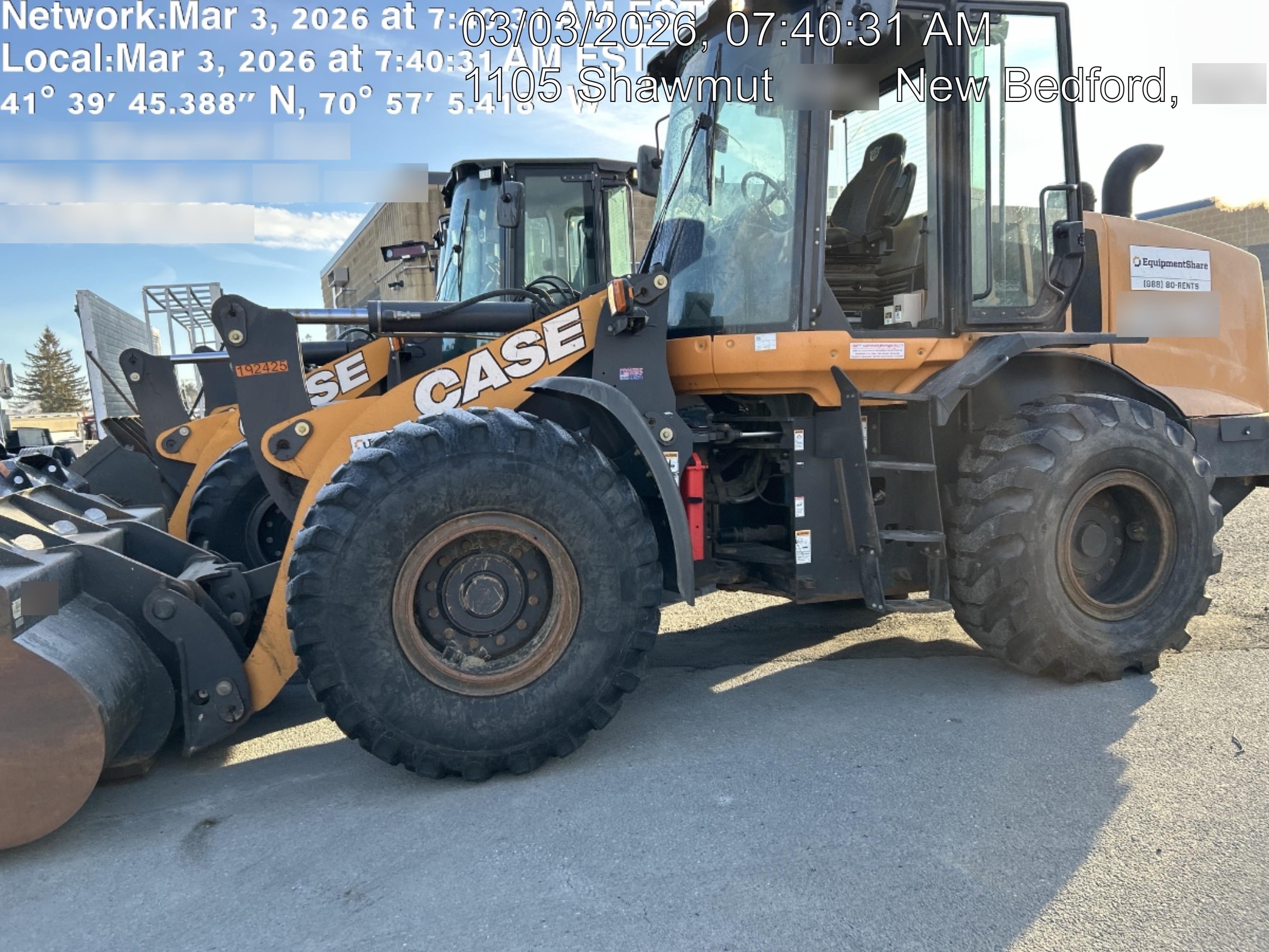2019 Case 621G CLOSED CAB, 1 FUNCTION, JRB 416 STYLE HYD COUPLER
