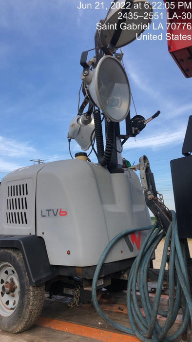 2019 Wacker Neuson LTV6L-MH Wacker Neuson LTV6L Mobile Light Tower w/Fuel Level Sensor Installed