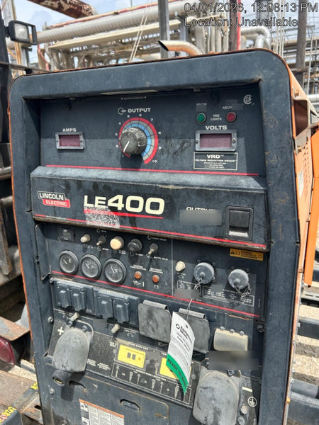 2022 Lincoln Electric LE400 Kubota V1505, Trlr, Cable Rack, Light Kit, ES Decals, T3