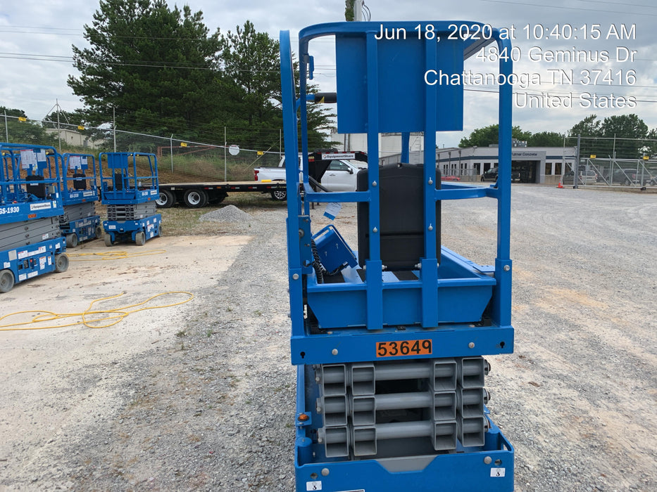 2019 Genie GS-1930 Fixed Rails with Chain Entry